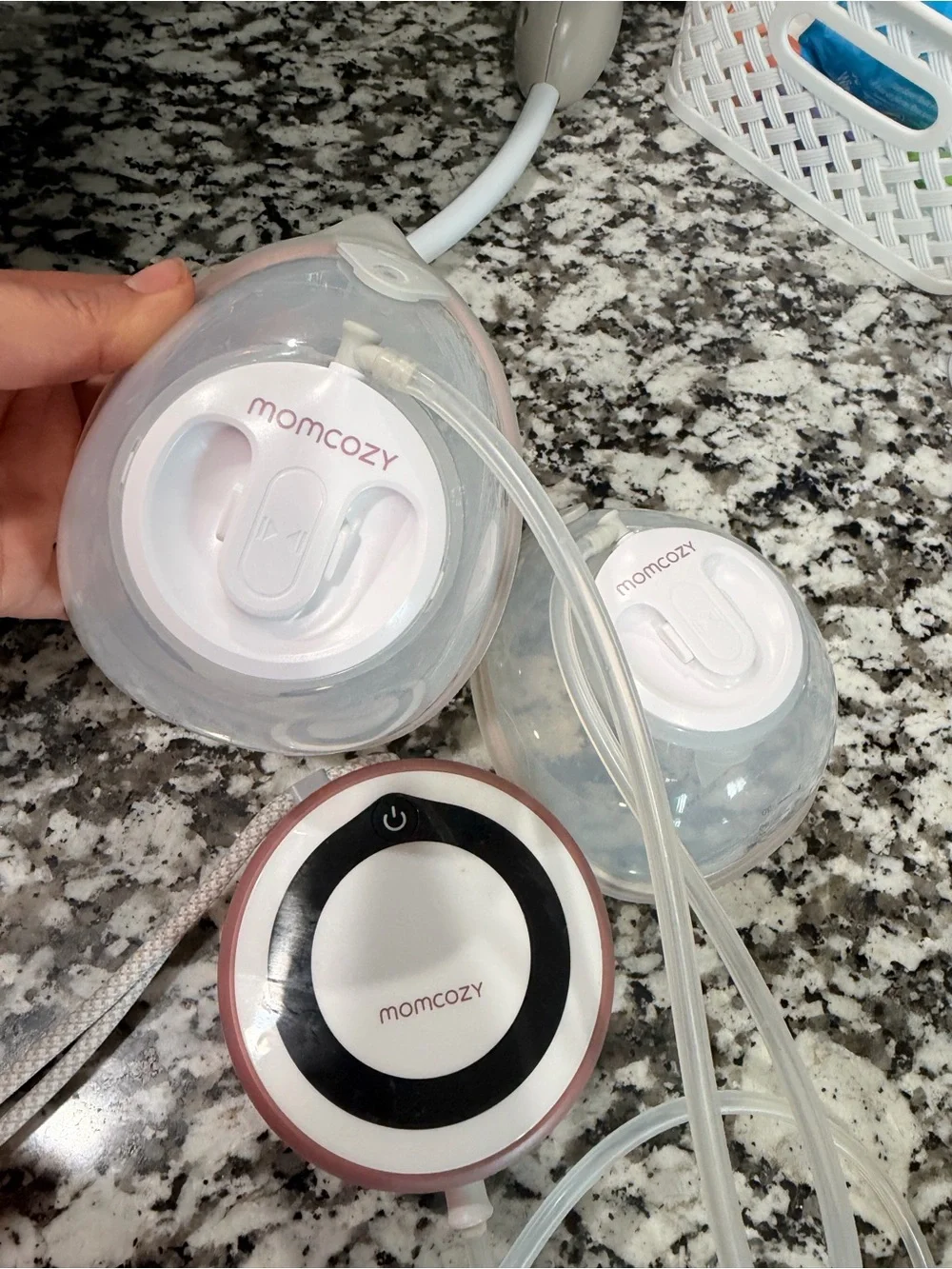 Momcozy Pink Breast Milk Storage Cups - Set of 2
